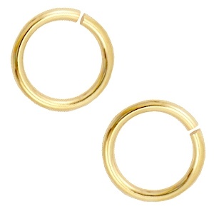 Jump ring 4mm gold, 30 pieces